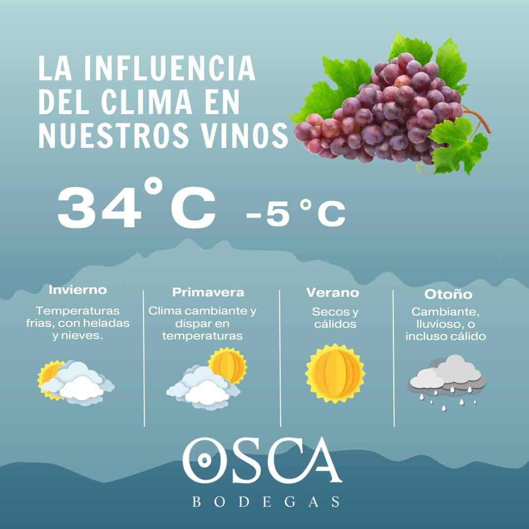 la influencia del clima en vinos osca